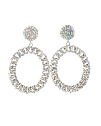Large Crystal Drop Earrings