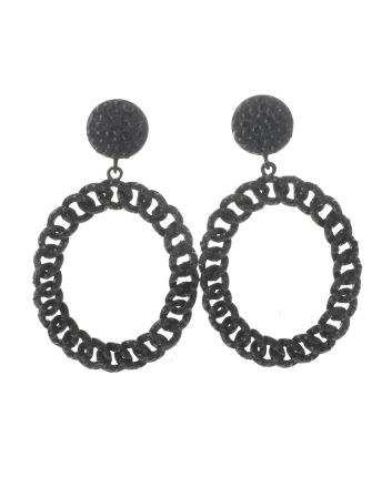 Large Crystal Drop Earrings
