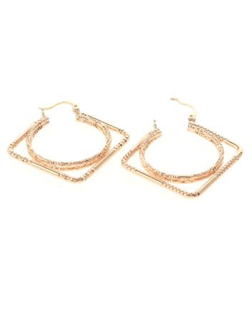 Gold Plated Hoop Earrings
