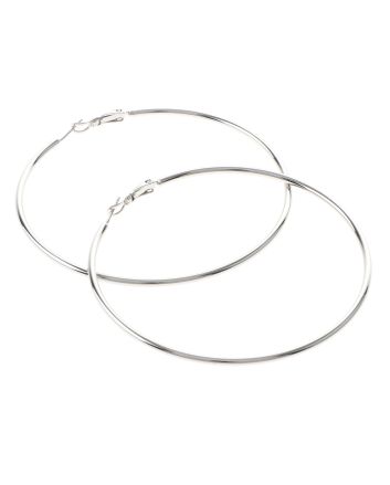 Silver Plated Hoop Earrings