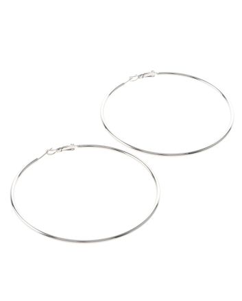 Silver Plated Hoop Earrings