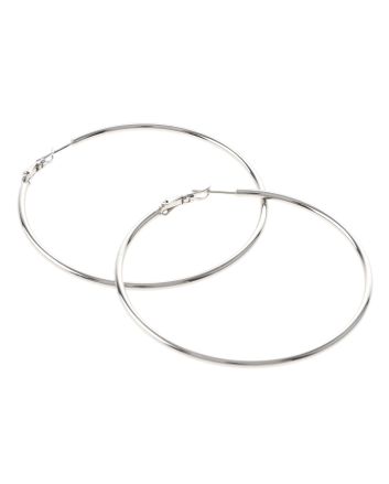 Silver Plated Hoop Earrings