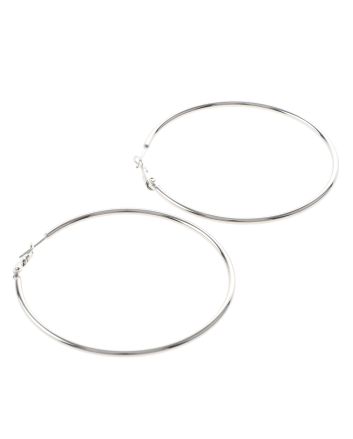 Silver Plated Hoop Earrings