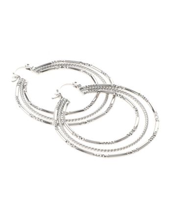 Silver Plated Hoop Earrings