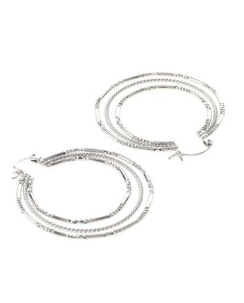 Silver Plated Hoop Earrings