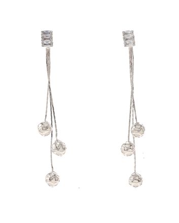Silver Plated Drop Earrings