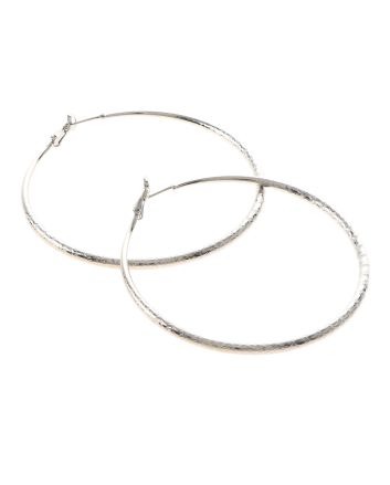 Silver Plated Hoop Earrings