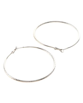 Silver Plated Hoop Earrings