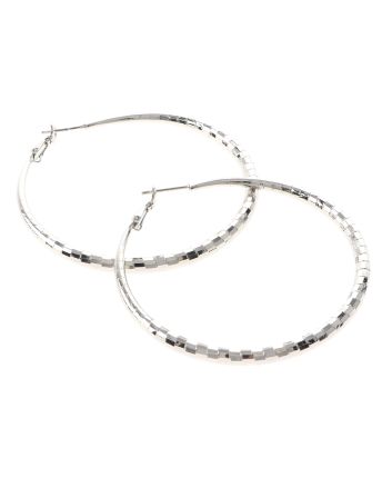 Silver Plated Hoop Earrings