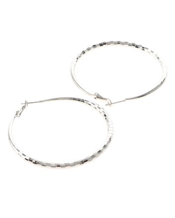 Silver Plated Hoop Earrings