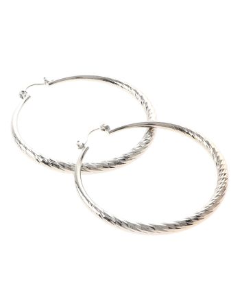 Silver Plated Hoop Earrings