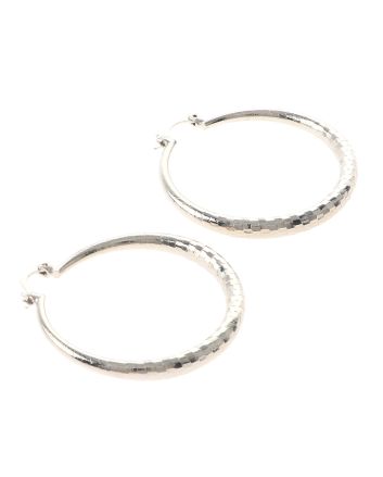 Silver Plated Hoop Earrings