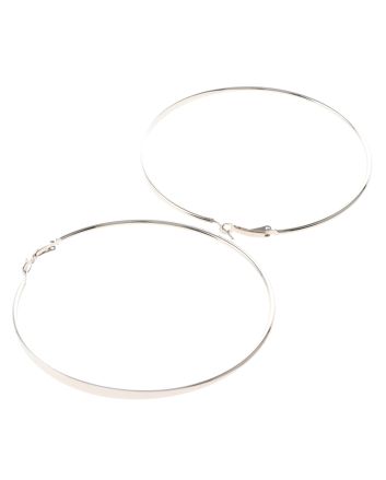 Silver Plated Hoop Earrings