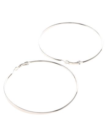 Silver Plated Hoop Earrings