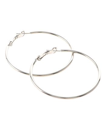 Silver Plated Hoop Earrings