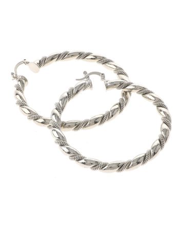 Silver Plated Hoop Earrings