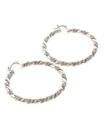 Silver Plated Hoop Earrings