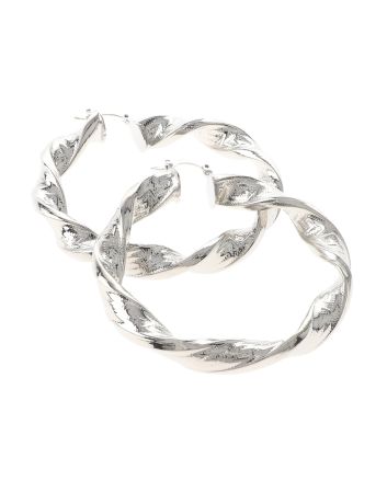 Silver Plated Hoop Earrings