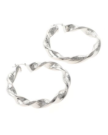 Silver Plated Hoop Earrings