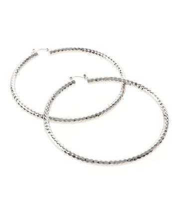 Silver Plated Hoop Earrings