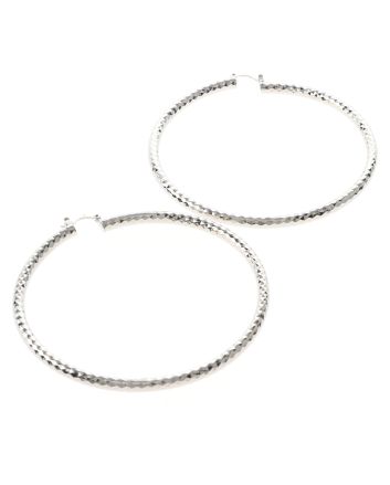 Silver Plated Hoop Earrings