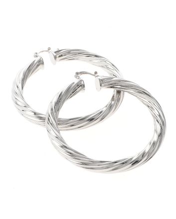 Silver Plated Hoop Earrings