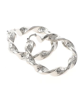 Silver Plated Hoop Earrings