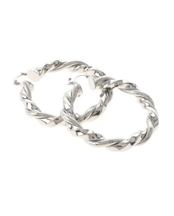 Silver Plated Hoop Earrings