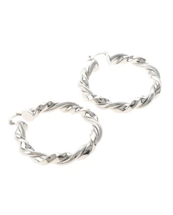Silver Plated Hoop Earrings