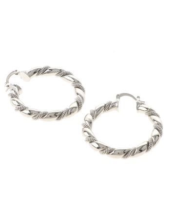 Silver Plated Hoop Earrings