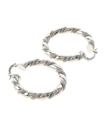 Silver Plated Hoop Earrings
