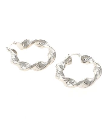 Silver Plated Hoop Earrings