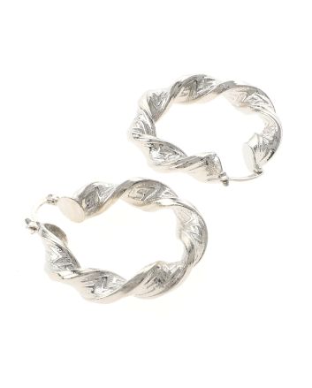 Silver Plated Hoop Earrings