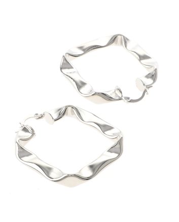 Silver Plated Hoop Earrings