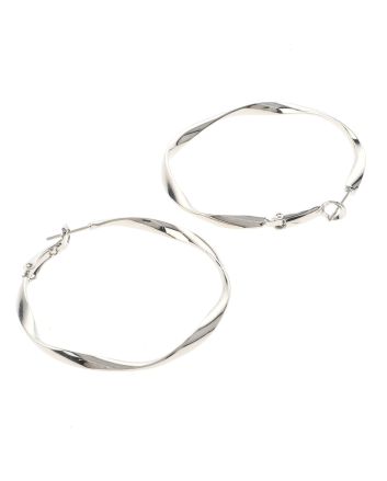 Silver Plated Hoop Earrings