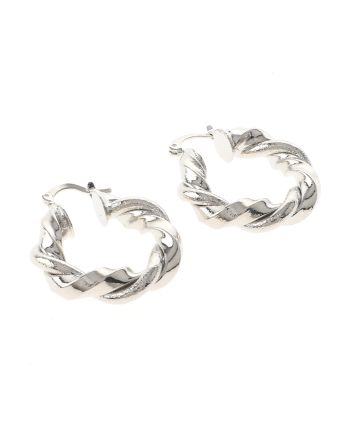 Silver Plated Hoop Earrings