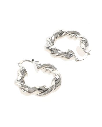 Silver Plated Hoop Earrings