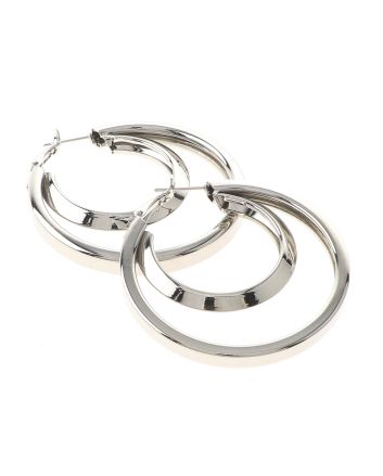 Silver Plated Hoop Earrings