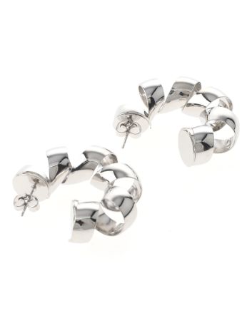 Silver Plated Hoop Earrings