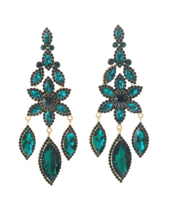 Large Rhinestone Chandelier Earrings