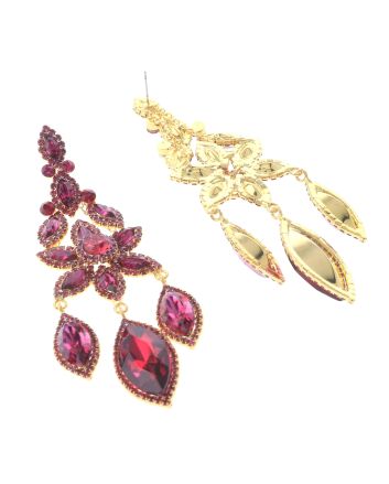 Large Rhinestone Chandelier Earrings