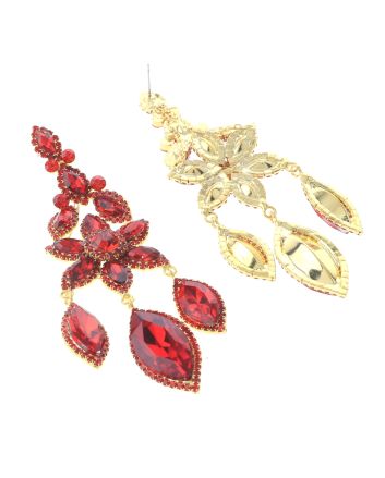 Large Rhinestone Chandelier Earrings