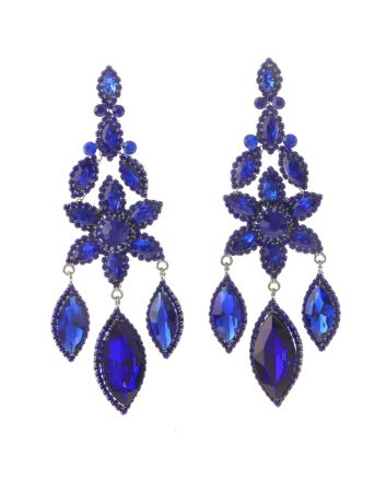 Large Rhinestone Chandelier Earrings