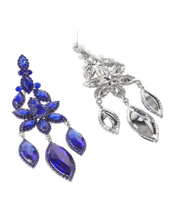 Large Rhinestone Chandelier Earrings