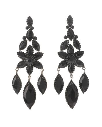 Large Rhinestone Chandelier Earrings