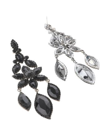 Large Rhinestone Chandelier Earrings