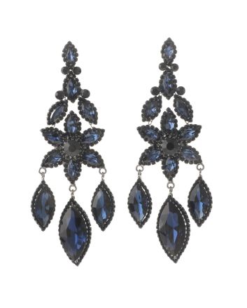 Large Rhinestone Chandelier Earrings