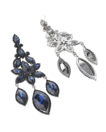 Large Rhinestone Chandelier Earrings