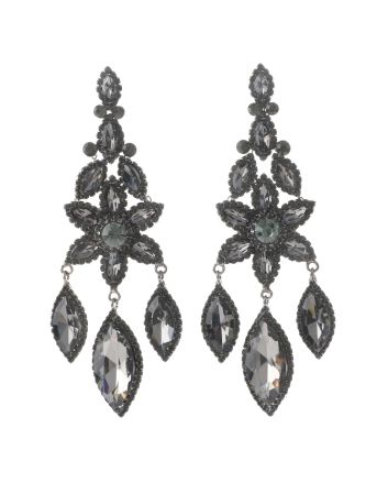 Large Rhinestone Chandelier Earrings