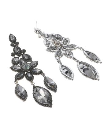 Large Rhinestone Chandelier Earrings